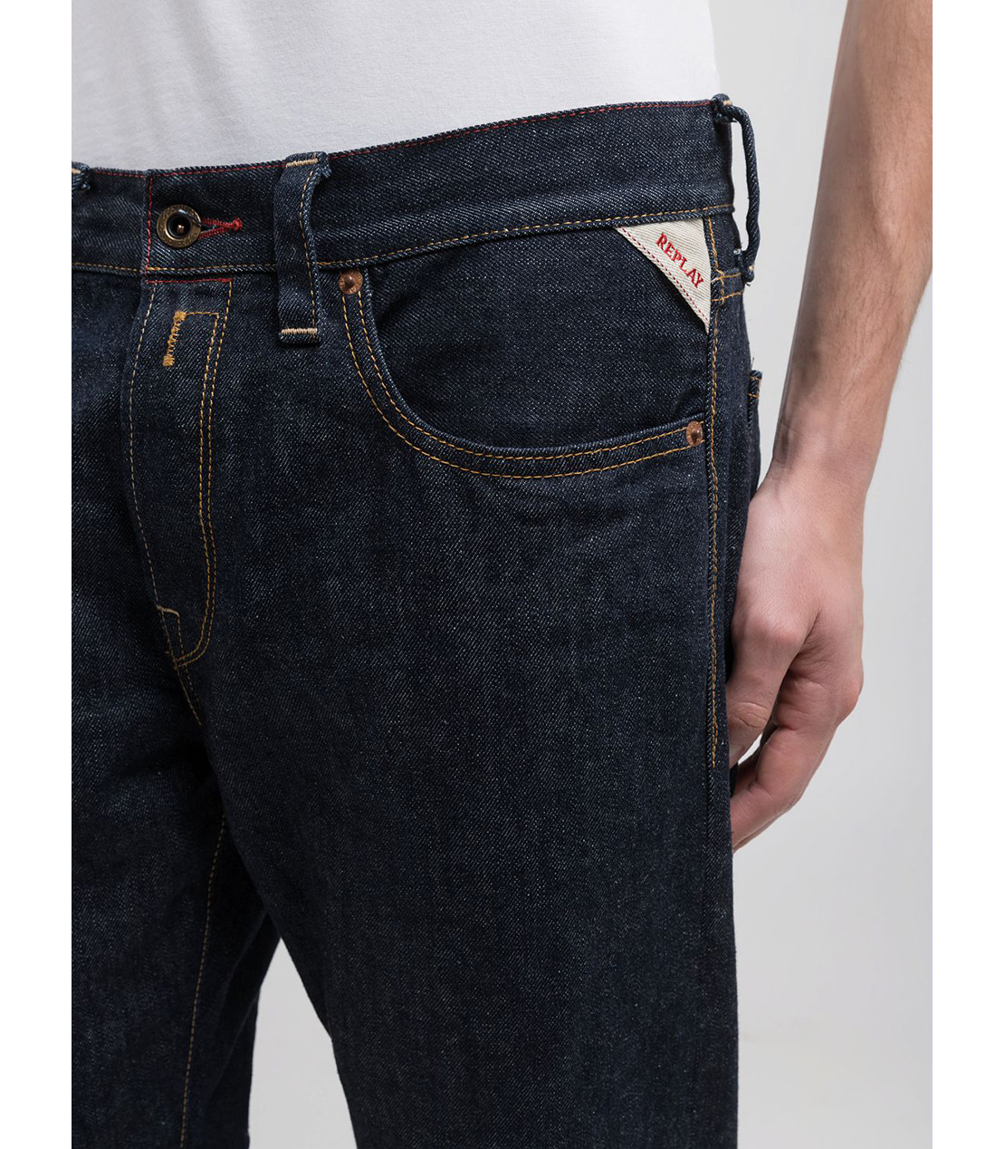 ストレートフィットDERYCK オーセンティック リジットデニム 詳細画像 ダークブルー 7